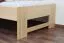 Single bed / guest bed solid beech wood natural 111, incl. slatted frame - dimensions 90 x 200 cm (W x L)