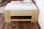 Single bed / guest bed solid beech wood natural 111, incl. slatted frame - dimensions 90 x 200 cm (W x L)