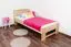 Children's Bed / Youth Bed Solid Beech Wood Natural 111 | 90 x 200 cm | Includes Slatted Frame | Modern Design