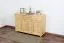 3 Drawer, 3 Door Sideboard Junco 174, solid pine wood, clearly varnished -  H78 x W121 x D42 cm