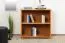 Solid Pine Shelf | Alder Finish | Junco 53 W | 83 x 82 x 41 cm | Modern Two-Compartment Storage