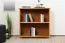 Solid Pine Shelf | Alder Finish | Junco 53 W | 83 x 82 x 41 cm | Modern Two-Compartment Storage