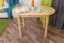 Dining Table 004, solid pine wood, clearly varnished - H75 x W115 x D70 cm 