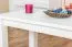 Coffee Table Solid Pine Wood White Lacquered | Junco 483 | Modern Design | 50 x 120 x 60 cm