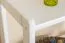 White Solid Pine Shelf Junco 56D | 125 x 50 x 30 cm | Modern Design | 3-Tier Storage