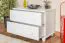 Chest of Drawers / Bedside Cabinet Solid Pine White Lacquered Junco 152 | 2 Drawers | 55 x 80 x 42 cm