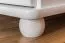 Chest of Drawers / Bedside Cabinet Solid Pine White Lacquered Junco 152 | 2 Drawers | 55 x 80 x 42 cm