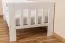 Children's Bed | Solid Pine Wood | White Lacquered | 90 x 200 cm | Incl. Slatted Frame