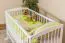 Baby Cradle Solid Pine Wood White Lacquered 104 | Adjustable Height | 60 x 120 cm | Includes Slatted Frame