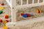 Baby Cradle Solid Pine Wood White Lacquered 104 | Adjustable Height | 60 x 120 cm | Includes Slatted Frame
