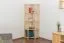 Tall 163cm Corner Unit 006, solid pine wood, clearly varnished - H163 x W74 x D60 cm