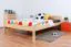 Children's Bed | Solid Pine Wood | Natural Finish | 140 x 200 cm | Includes Slatted Frame
