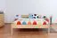 Children's Bed | Solid Pine Wood | Natural Finish | 140 x 200 cm | Includes Slatted Frame