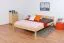 Single bed / guest bed solid pine solid wood natural 85, incl. slatted frame - 140 x 200 cm (W x L)