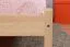 Children's Bed | Solid Pine Wood | Natural Finish | 140 x 200 cm | Includes Slatted Frame