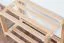 Shoe Rack Solid Beech Wood Natural Junco 225 | 2 Tiers | 40 x 58 x 26 cm | Modern Design