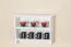 Hanging Wall Shelf Solid Pine White Junco 337 | 2 Compartments | 48 x 64 x 24 cm | Modern Storage