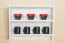 Hanging Wall Shelf Solid Pine White Junco 337 | 2 Compartments | 48 x 64 x 24 cm | Modern Storage