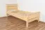 Children's bed / Youth bed 70B, solid pine wood, clear finish, incl. slatted bed frame - 90 x 200 cm