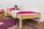 Children's Bed | Solid Pine Wood | Natural Finish | 80 x 200 cm Lying Surface | Includes Slatted Frame