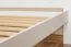 Children's Bed / Youth Bed Solid Beech Wood White 118 | Slatted Frame Included | 100 x 200 cm