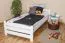 Children's Bed / Youth Bed Solid Beech Wood White 118 | Slatted Frame Included | 100 x 200 cm