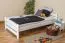 Children's Bed / Youth Bed Solid Beech Wood White 118 | Slatted Frame Included | 100 x 200 cm