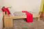 Children's Bed | Solid Pine Wood | Natural Finish | 80 x 200 cm | Includes Slatted Frame