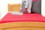Single bed/guest bed Pine solid wood Alder color 80, incl. Slat Grate - 80 x 200 cm (W x L)
