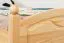 Children's Bed / Youth Bed Solid Pine Wood | Natural Finish | Incl. Slatted Frame | 100 x 200 cm