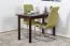 Solid Pine Wood Table | Walnut Finish | Junco 227D | Square | 120 x 60 cm