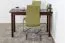 Solid Pine Wood Table | Walnut Finish | Junco 227D | Square | 120 x 60 cm
