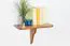 Hanging Wall Shelf Solid Pine | Oak Color 020 | 24 x 40 x 20 cm | Premium Solid Wood