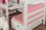 Seat cushion set of 2 for cot bunk bed / functional bed Tim - colour: pink