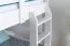 Bunk bed for adults "Easy Premium Line" K17/n, solid beech white, Lying surface: 90 x 190 cm (w x l), convertible