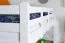 Bunk Bed Easy Premium Line K17/n | Solid Beech Wood White | 90 x 190 cm | Convertible