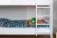 Bunk Bed Easy Premium Line K17/n | Solid Beech Wood White | 90 x 190 cm | Convertible