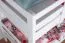 Bunk Bed Easy Premium Line K17/n | Solid Beech Wood White | 90 x 190 cm | Convertible