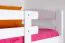 Bunk Bed Easy Premium Line K17/n | Solid Beech Wood White | 90 x 190 cm | Convertible