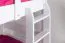 Bunk Bed Easy Premium Line K17/n | Solid Beech Wood White | 90 x 190 cm | Convertible