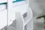 Bunk bed for adults "Easy Premium Line" K18/n, headboard with holes, solid beech, white - 90 x 190 cm, (L x W) convertible