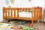 Children's Bed | Junior Bed Solid Pine Wood | Oak Colour 96 | Slatted Frame Included | 90 x 160 cm