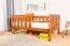 Children's Bed | Junior Bed Solid Pine Wood | Oak Colour 96 | Slatted Frame Included | 90 x 160 cm