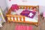 Children's Bed | Junior Bed Solid Pine Wood | Oak Colour 96 | Slatted Frame Included | 90 x 160 cm