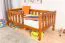 Children's Bed | Junior Bed Solid Pine Wood | Oak Colour 96 | Slatted Frame Included | 90 x 160 cm