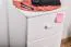 Solid Pine Wood Dresser White Junco 150 | 78 x 40 x 42 cm | Modern 3 Drawer Chest