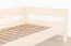 Premium Slatted Bed Base 120 x 200 cm | Sturdy Construction | Elegant Brown Finish
