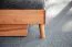 Double Bed Timaru 03 | Solid Beech Oiled | Upholstered Headboard | 200 x 200 cm Lying Area | Elegant Design