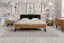 Masterton 01 Double Bed | Solid Oiled Wild Oak | Upholstered Headboard | 180 x 200 cm