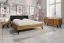 Single Bed / Guest Bed Masterton 01 | Solid Oiled Wild Oak | 140 x 200 cm Lying Surface | Premium Upholstered Headboard